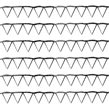 Grunge üçgen parti bayrakları dekorasyon arka plan vektör çizim