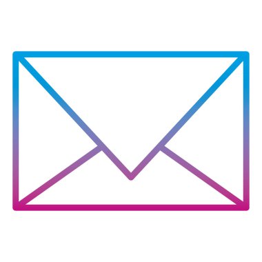 satır e-posta iletisi mektup metin stili vektör çizim bozulmuş