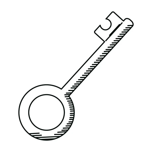 Accesso Chiave Linea All Icona Sicurezza Segreta Illustrazione Vettoriale — Vettoriale Stock