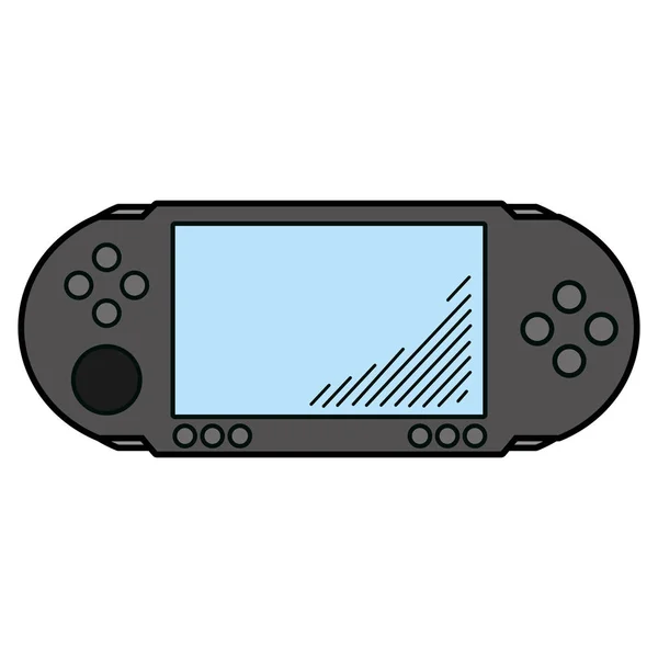 Electronic Game Console Handheld Simulador Vector Illustration — Stock Vector