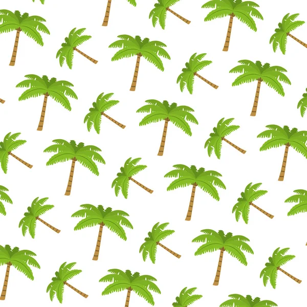 Tropical Palm Nature Tree Background Vector Illustration — Stock Vector