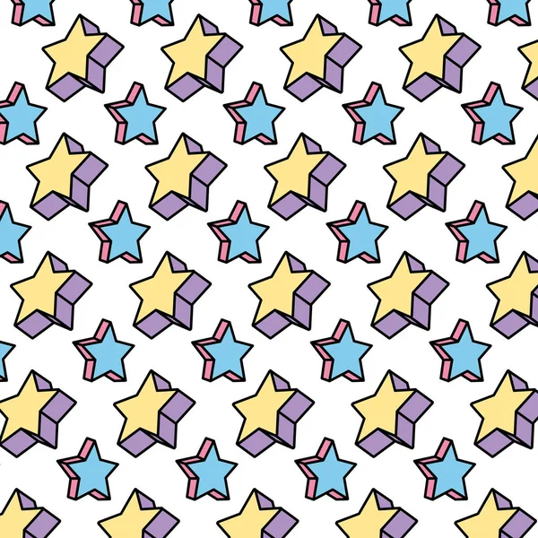 Χρώμα Εικονογράφηση Διάνυσμα Φόντο Sparkly Style Αστέρων — Διανυσματικό Αρχείο