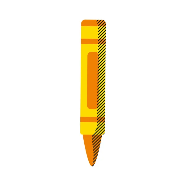 Mooie Crayon Potlood Kunst Ontwerp Vectorillustratie — Stockvector