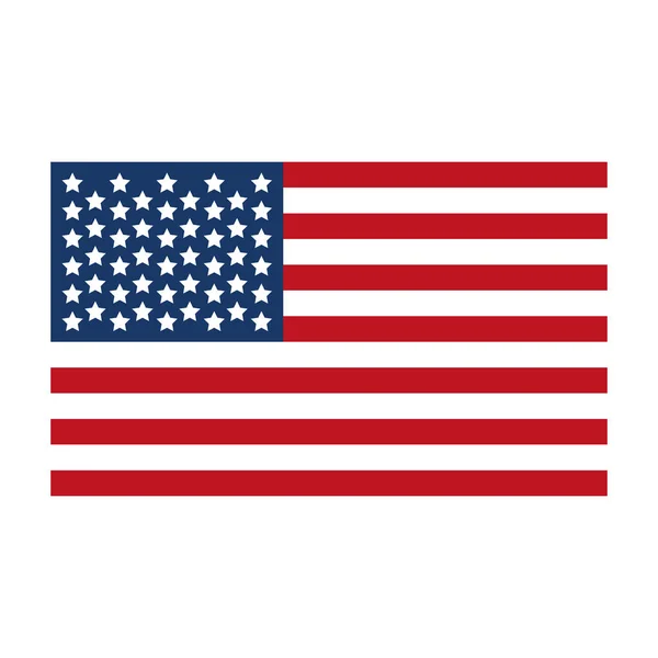 Bandiera Usa Simbolo Nazionale Americano Illustrazione Vettoriale — Vettoriale Stock