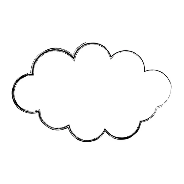 Гранжева Природа Пухнаста Хмарна Погода Небі Векторні Ілюстрації — стоковий вектор