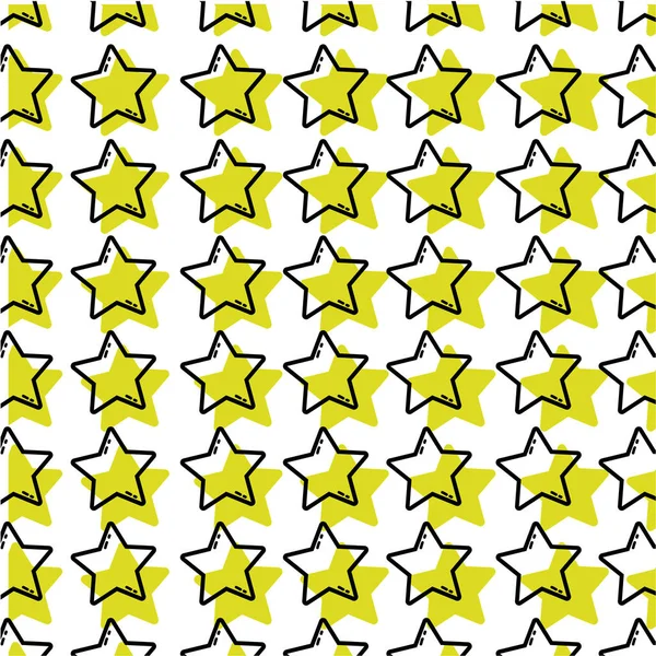 Color Estrellas Cielo Decoración Fondo Diseño Vector Ilustración — Vector de stock