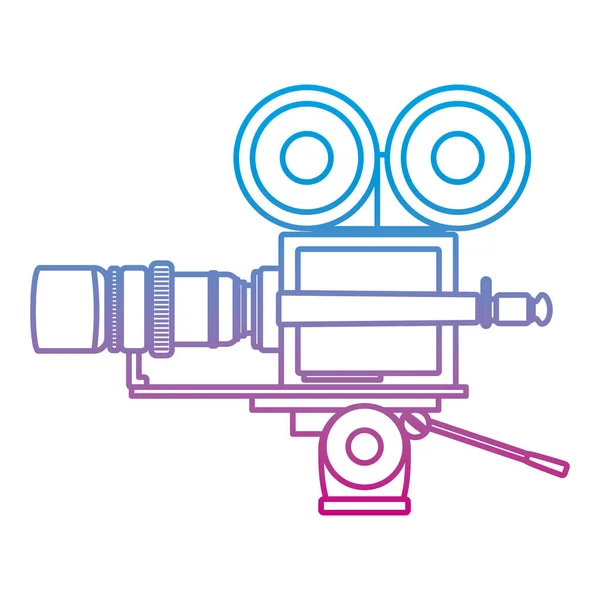 Degraded Line Digital Video Recorder Equipment Technology Vector Illustration — Stock Vector