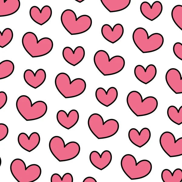Колір Гарне Серце Любов Символ Фон Векторні Ілюстрації — стоковий вектор