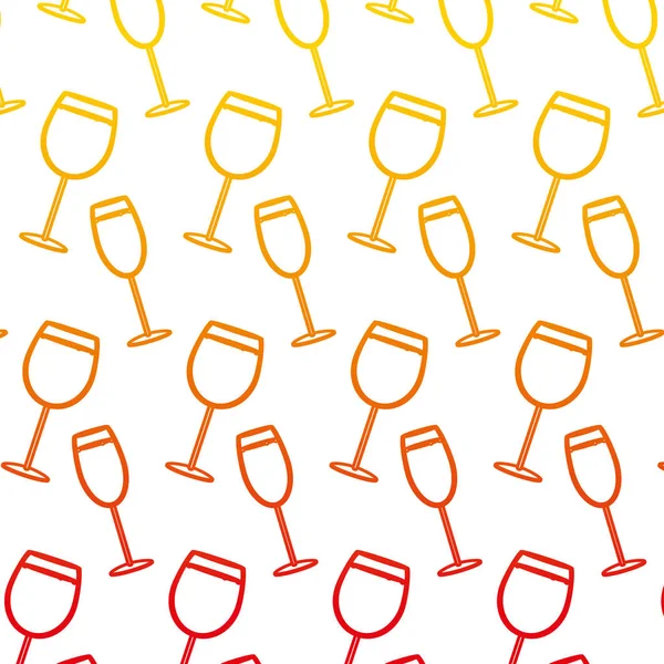 退化线白兰地和香槟玻璃饮料背景向量例证 — 图库矢量图片