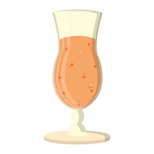 Farbe Alkohol Cocktail Glas Alkohol Trinken Vektor Illustration — Stockvektor