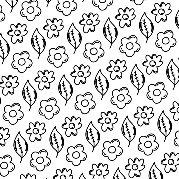 Линия Красота Цветок Экзотические Листья Фоновый Вектор Иллюстрации — стоковый вектор
