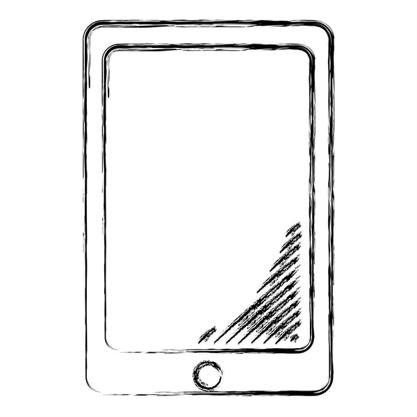 Grunge Smartphone Elettronico Chiamare Parlare Tecnologia Vettoriale Illustrazione — Vettoriale Stock