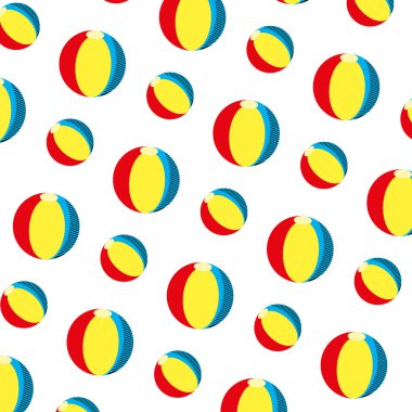 Plastik top beach oyuncak arka plan vektör çizim