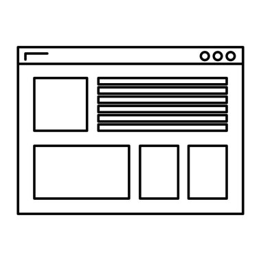 satır Internet pencere web arabirimi teknoloji vektör çizim