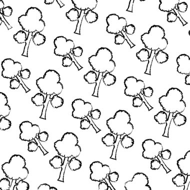 Grunge egzotik ağaç dalları bırakır arka plan vektör çizim