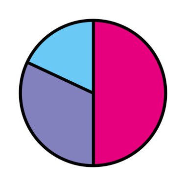 renk çemberi istatistikleri grafik Diyagramı veri vektör çizim