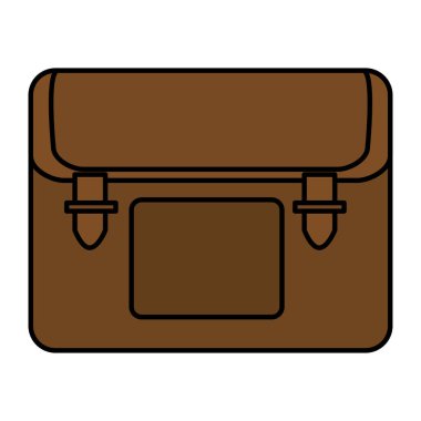 vektör çizim önemli belgeleri kaydetmek için renk evrak çantası nesne