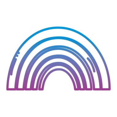 satır doğa güzellik gökkuşağı gökyüzü vektör çizim tasarımında bozulmuş