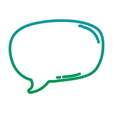 bozulmuş satır sohbet kabarcık metin ileti simge vektör çizim