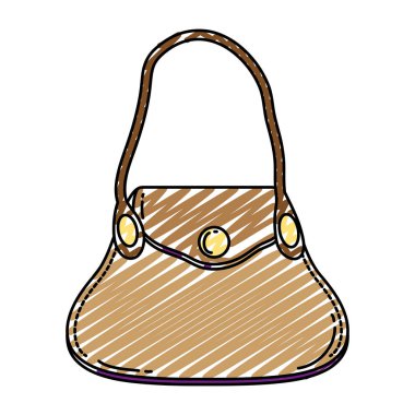 lüks moda çanta aksesuar moda vektör çizim doodle