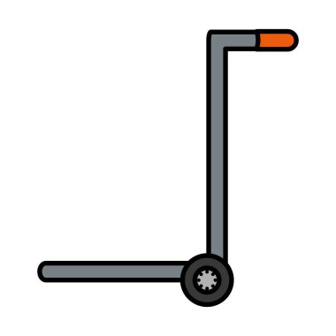 renk platform yük arabaları teslimat ulaşım vektör çizim nakliye