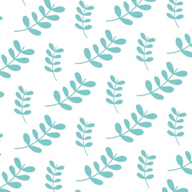 tropikal şube egzotik bitki arka plan vektör çizim