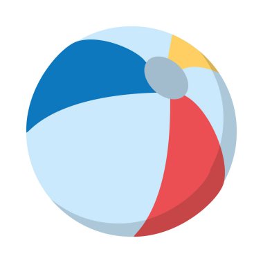 plaj topu şişme oyuncak yaz vektör şekil