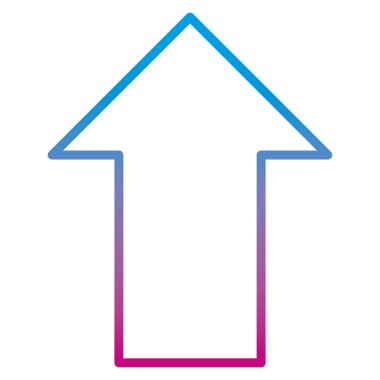 bozulmuş satır piktogram ok diyagram yukarı yön vektör çizim