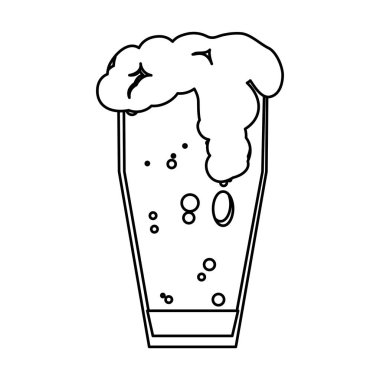 satır bira floth likör bardak içecek vektör çizim ile