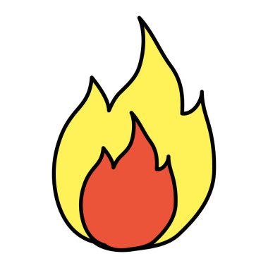 renk sıcak ateş tehlike alev tasarlamak vektör