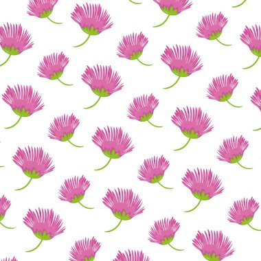 şirin egzotik çiçek yaprakları arka plan vektör çizim ile