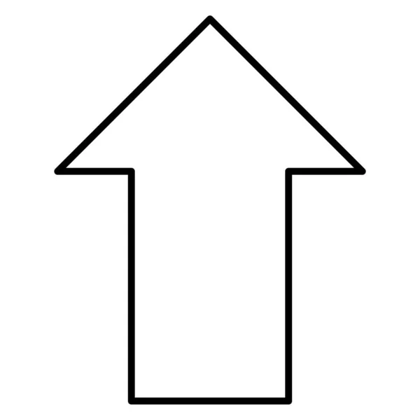 Línea Pictograma Flecha Diagrama Arriba Dirección Vector Ilustración — Vector de stock