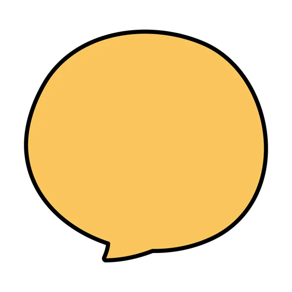 Color Chat Burbuja Diálogo Texto Idea Vector Ilustración — Vector de stock