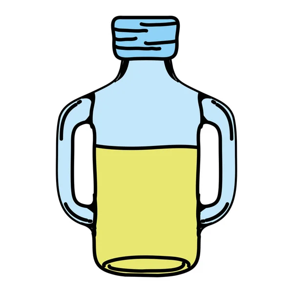 颜色美味的果汁健康饮料矢量插图 — 图库矢量图片