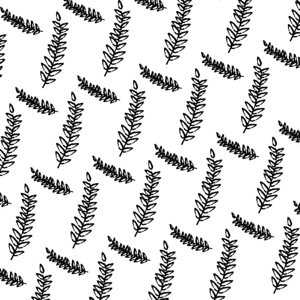 Grunge Plante Exotique Branche Feuilles Fond Vectoriel Illustration — Image vectorielle