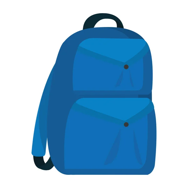 Mochila Educación Escuela Herramienta Diseño Vector Ilustración — Archivo Imágenes Vectoriales