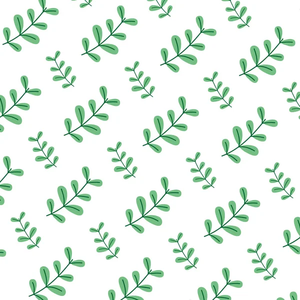 Εξωτικά Υποκατάστημα Φυτό Φύλλα Εικονογράφηση Διάνυσμα Φόντο — Διανυσματικό Αρχείο