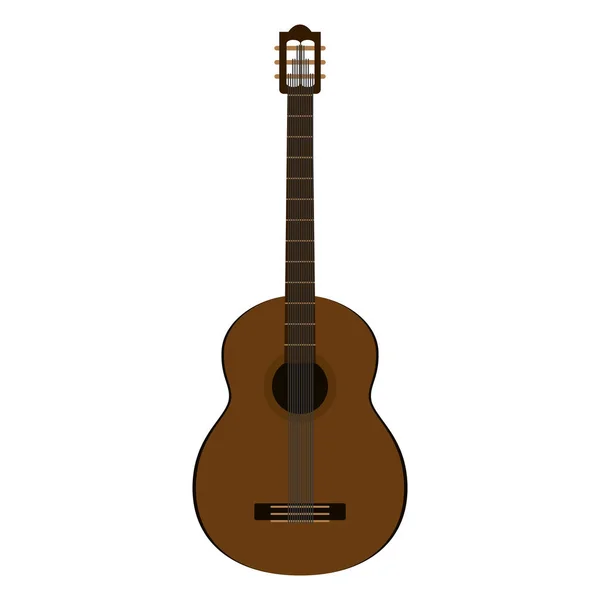 Gitarre Instrument Musik Kunst Stil Vektor Illustration — Stockvektor