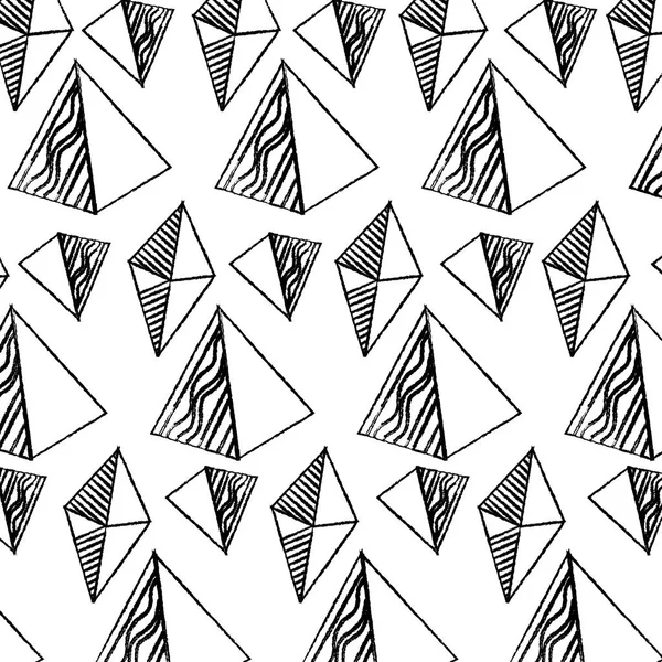 Grunge Pirámide Pentagonal Geométrica Octaedro Fondo Vector Ilustración — Vector de stock