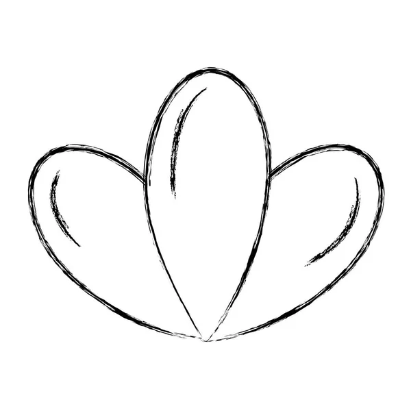 Grunge Ωραία Φύλλα Τροπικό Φυτό Στυλ Εικονογράφηση Διάνυσμα — Διανυσματικό Αρχείο