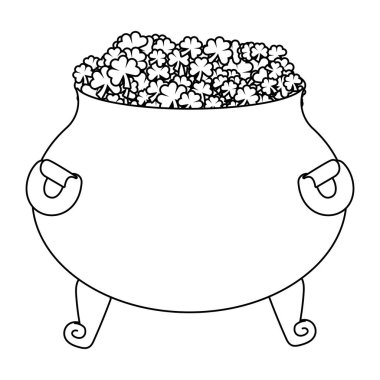 altın sikke pot karikatür vektör çizim grafik tasarım