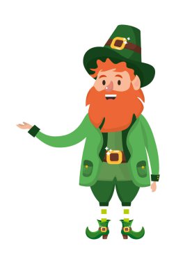 st patricks günü Masal cinleri karikatür vektör çizim grafik tasarım