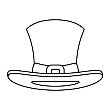 st patricks günü cin şapka karikatür vektör çizim grafik tasarım