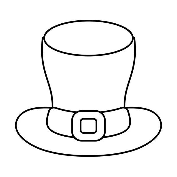 San Patricio Día Duende Sombrero Dibujos Animados Vector Ilustración Diseño — Vector de stock