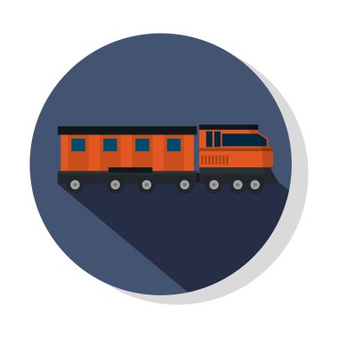 ulaşım kavramı tren çizgi film vektör çizim grafik tasarım