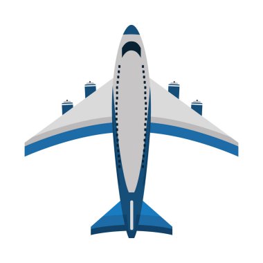 ulaşım kavramı uçak karikatür vektör çizim grafik tasarım