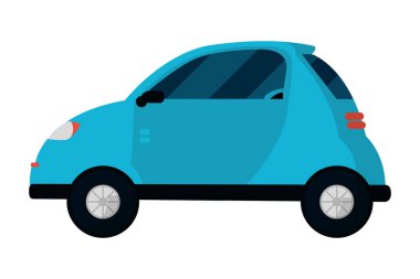 ulaşım konsept araba karikatür vektör çizim grafik tasarım