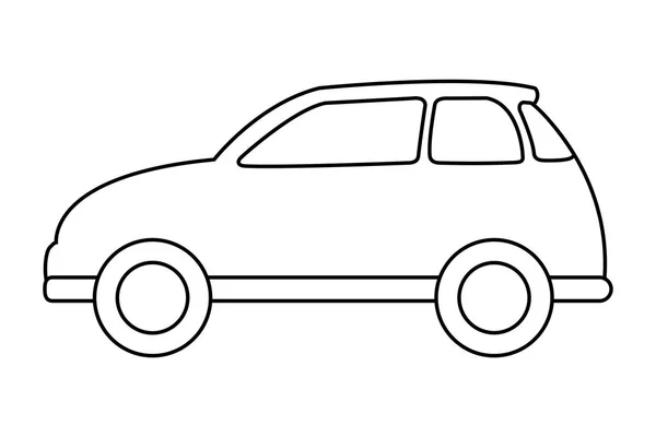Transportation Concept Car Cartoon Vector Illustration Graphic Design — Stock Vector