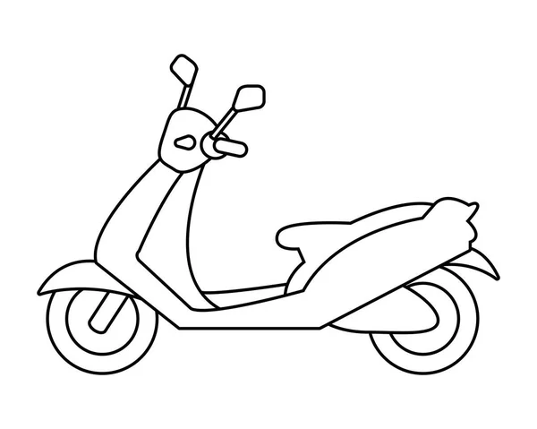 Concepto Transporte Motocicleta Dibujos Animados Vector Ilustración Diseño Gráfico — Archivo Imágenes Vectoriales