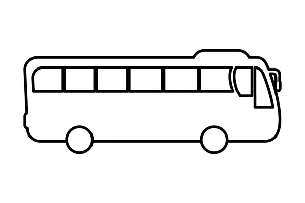 Közlekedési Koncepció Busz Rajzfilm Vektoros Illusztráció Grafikai Tervezés — Stock Vector